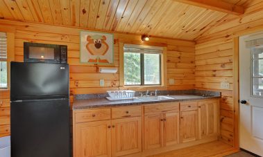 cabin 1 and 2 kitchen