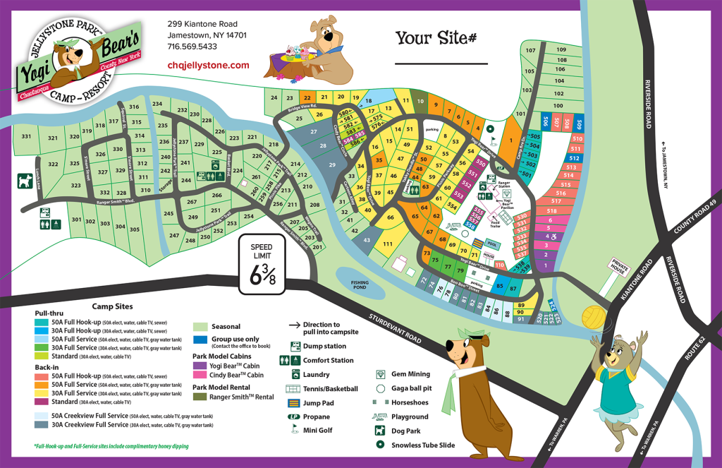 chautauqua county jellystone park campground map
